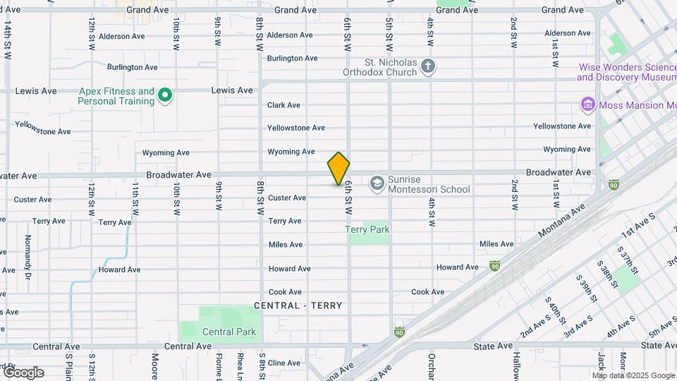 611 1/2 Custer Ave Map and Location Details