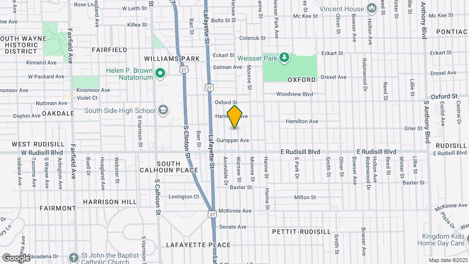 3708 Warsaw St Map and Location Details