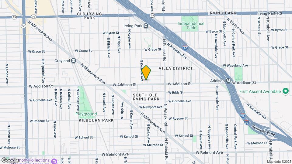 4122 W Addison St, Unit 2 Mapa y Detalles de la Ubicación