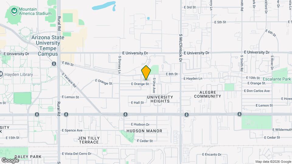 1408 E Orange St. Map and Location Details