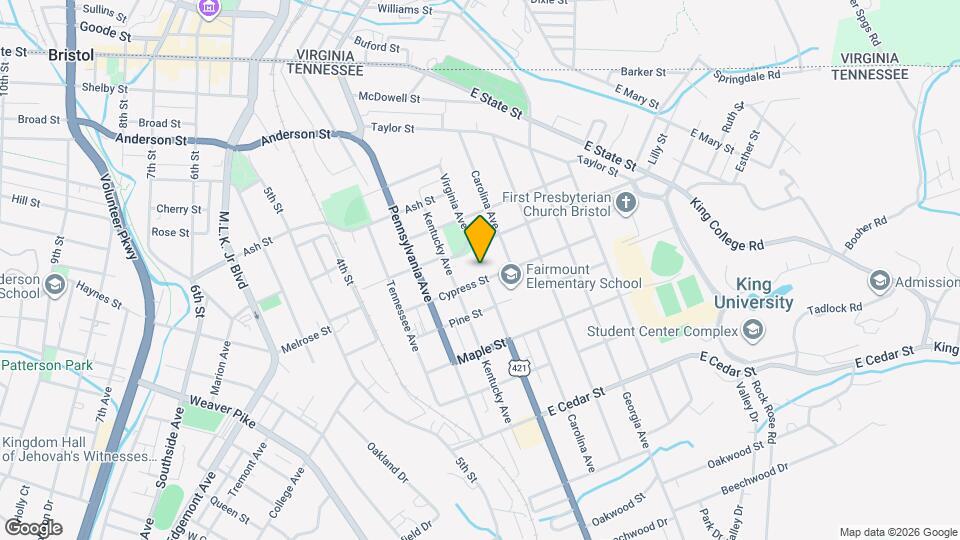 405 Cypress St Mapa y Detalles de la Ubicación