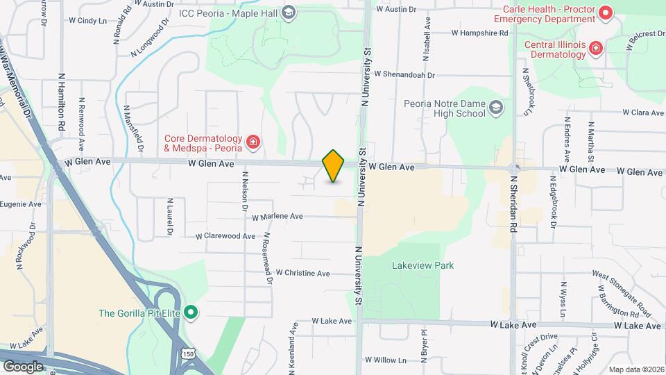 1327 W Covington Ct Map and Location Details