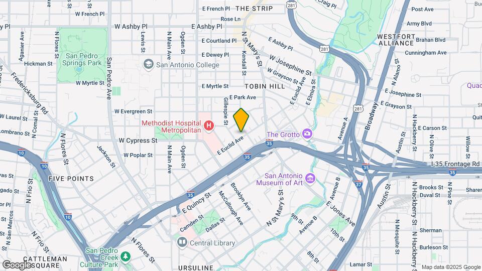713 E Euclid Ave Map and Location Details