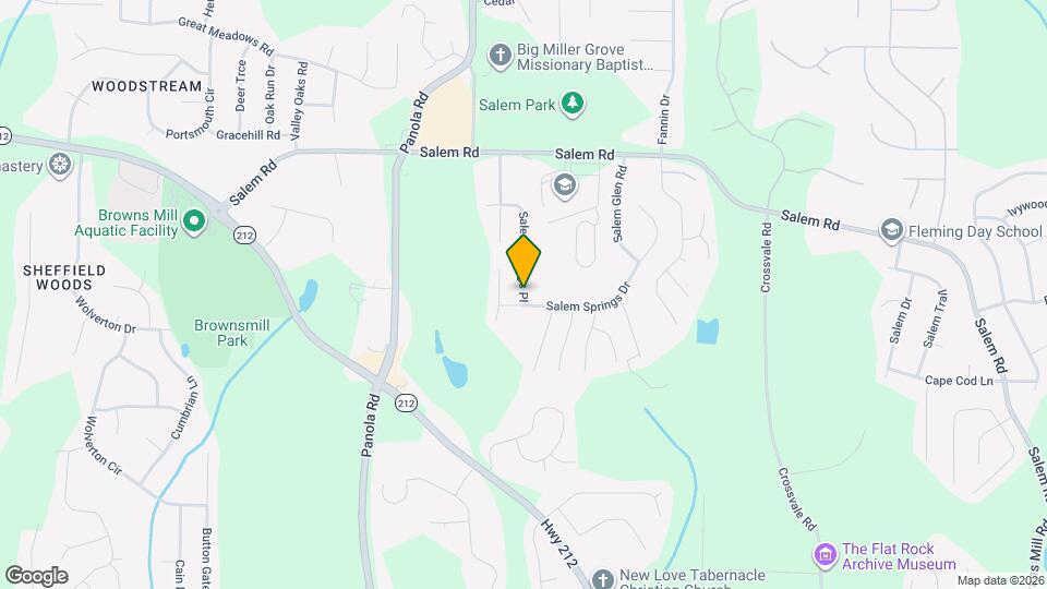 5360 Salem Springs Pl Map and Location Details