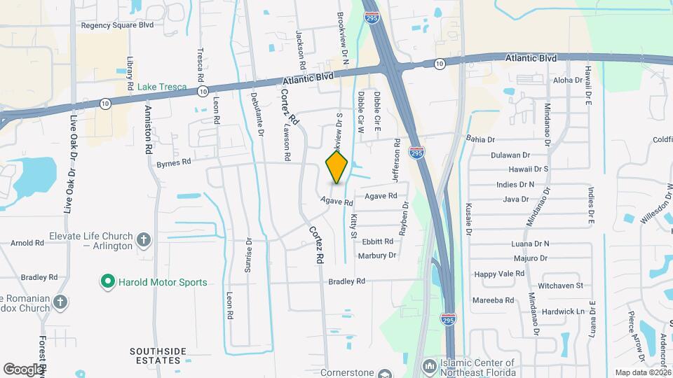 1857 Brookview Dr S Map and Location Details