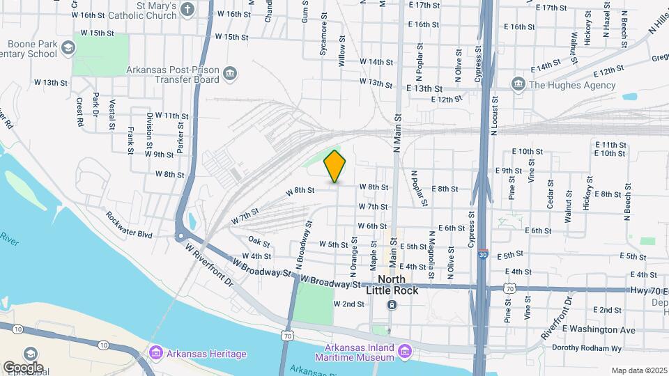 801 Willow St Map and Location Details