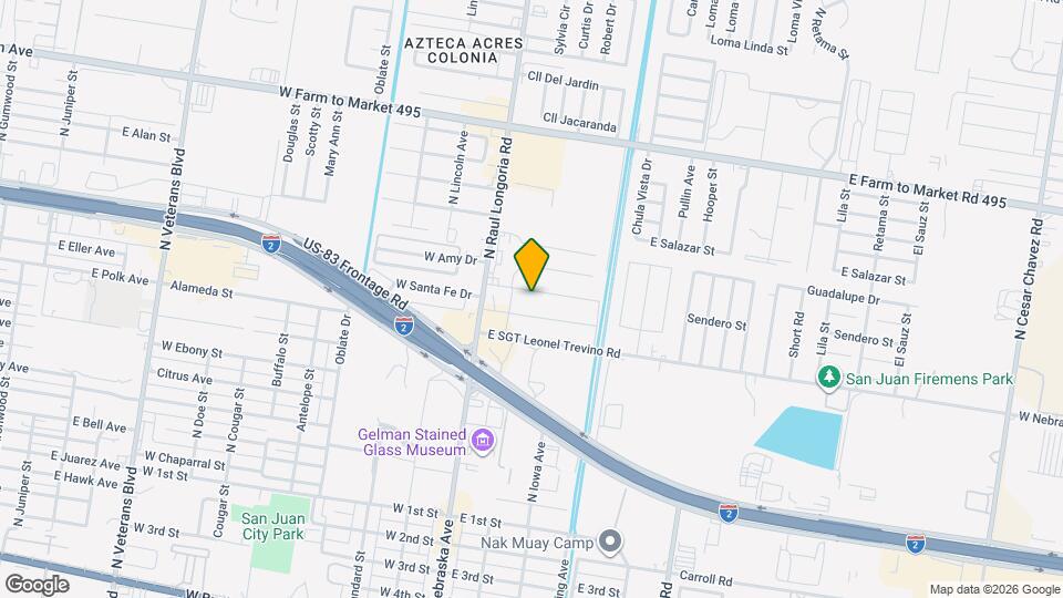 204 E Gomez Dr Map and Location Details