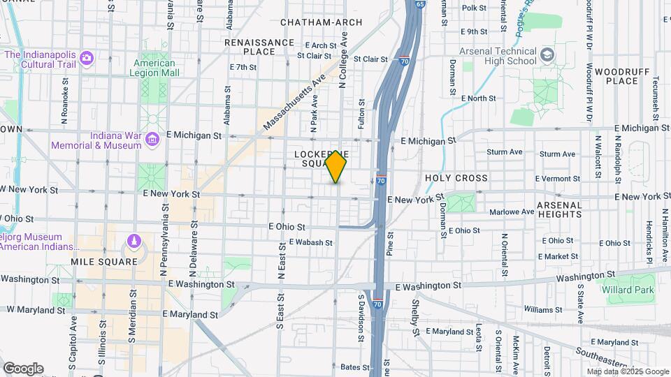 314 N College Ave Map and Location Details