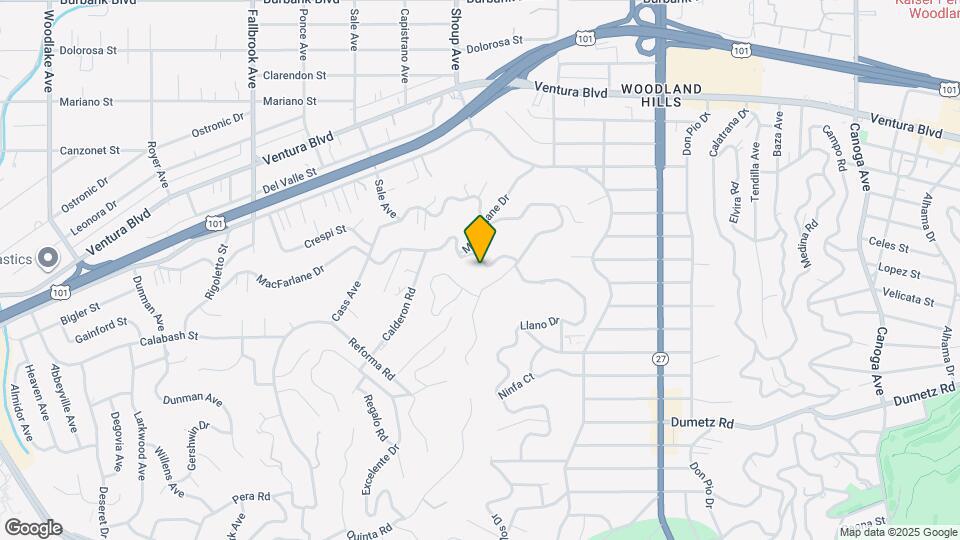 5187 Llano Dr Map and Location Details