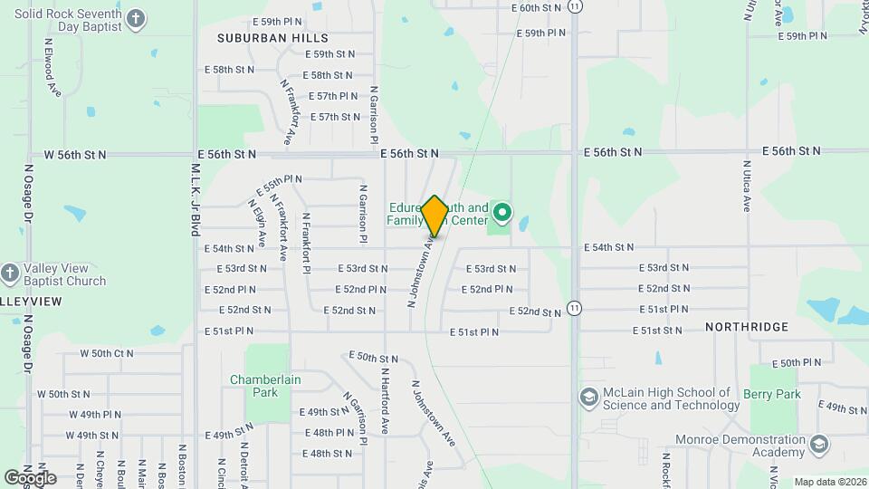 5407 N Johnstown Ave Map and Location Details