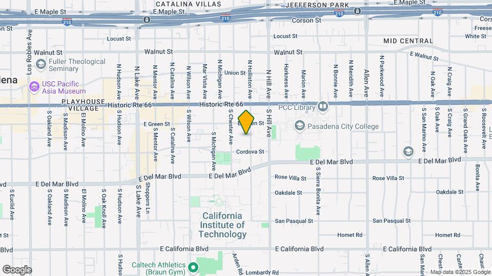 125 S. HOLLISTON AVE. PASADENA, CA 91106 Mapa y Detalles de la Ubicación
