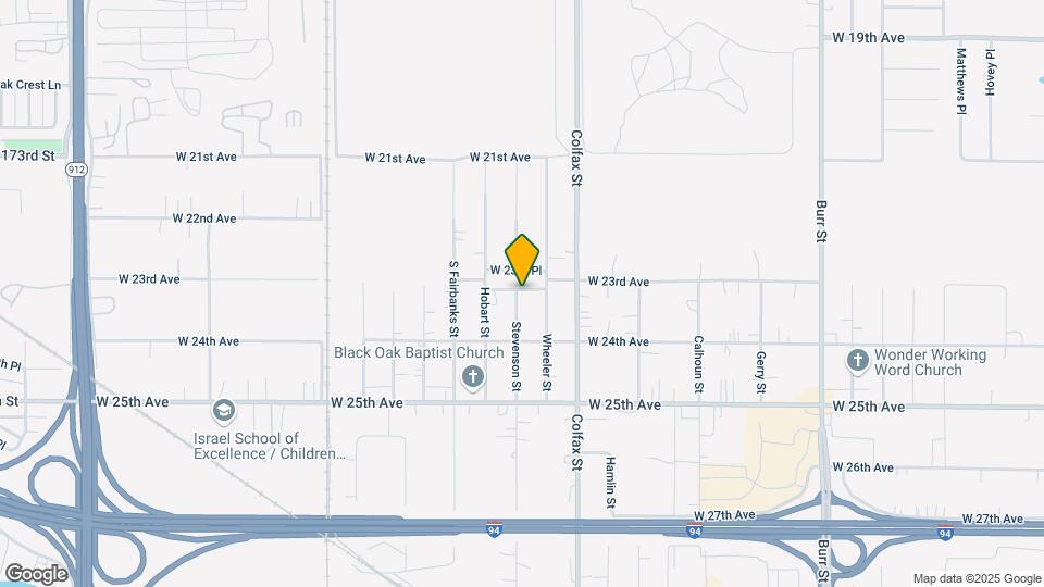 6341 W 23rd Ave Map and Location Details