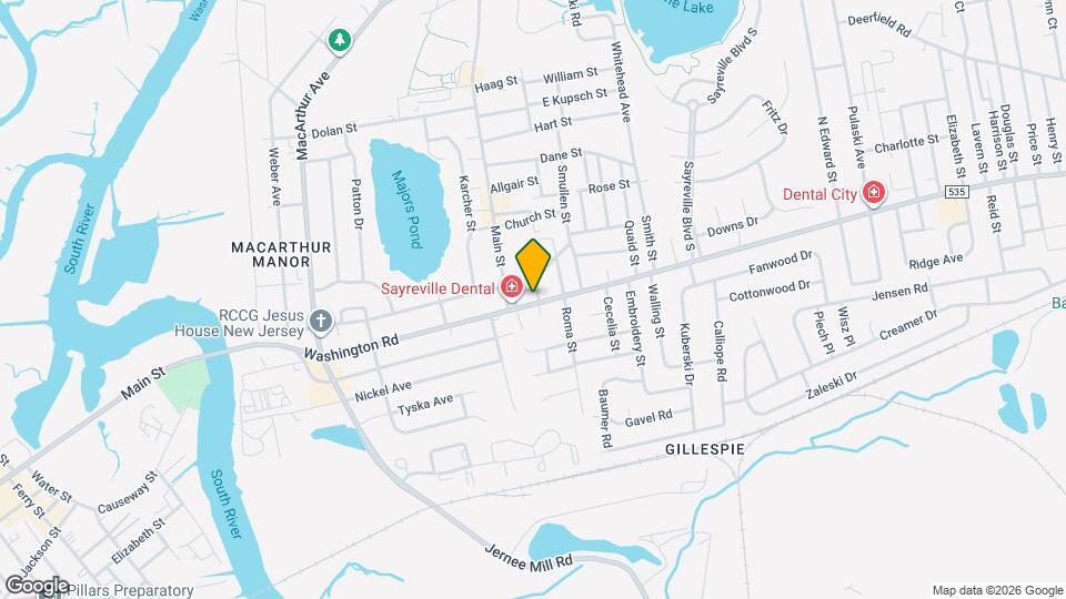 169 Washington Rd Map and Location Details