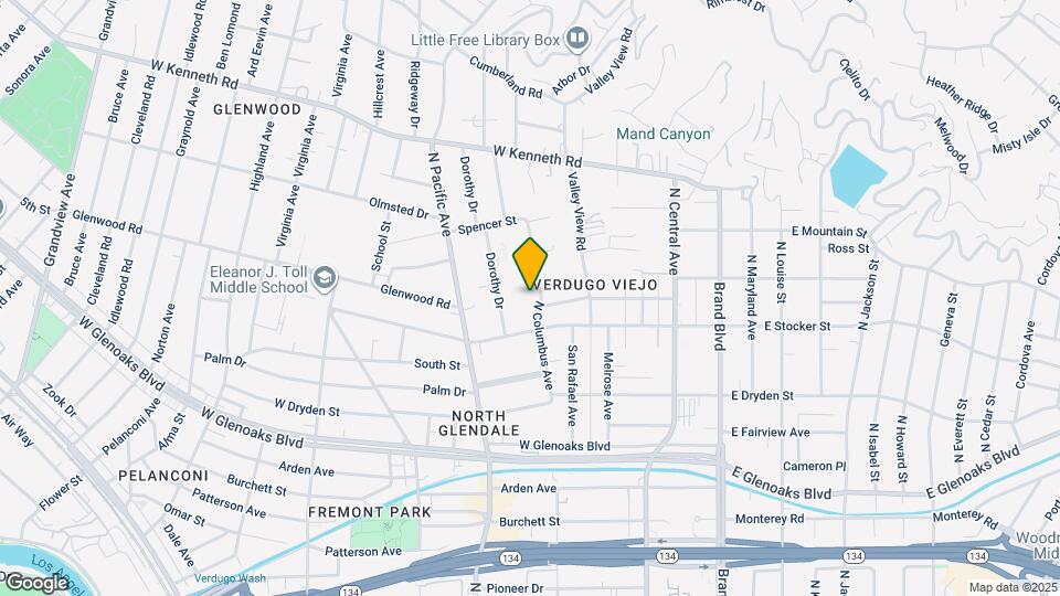 1233 N Columbus Ave, Unit 1C Mapa y Detalles de la Ubicación