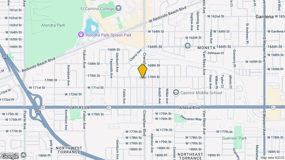 17017 Crenshaw Blvd Map and Location Details