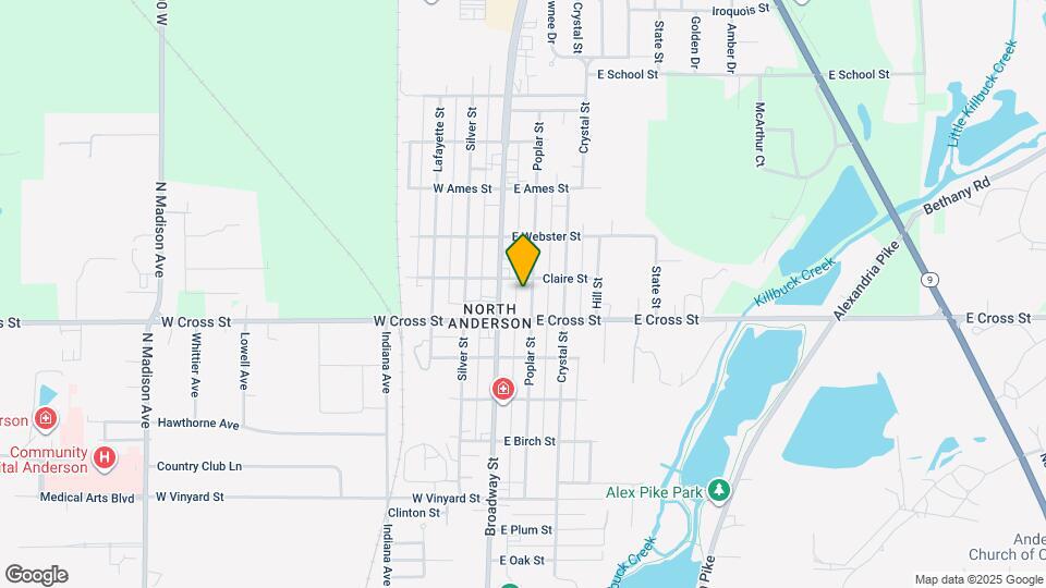 2031 Poplar St Map and Location Details