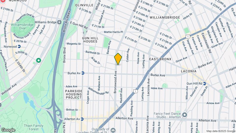 3226 Bronxwood Map and Location Details