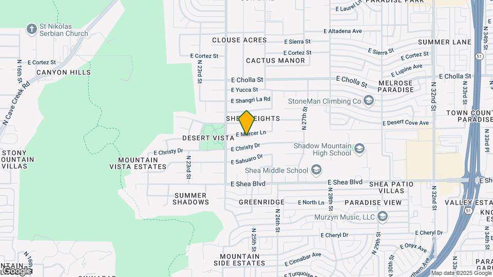 2439 E Mercer Ln Map and Location Details
