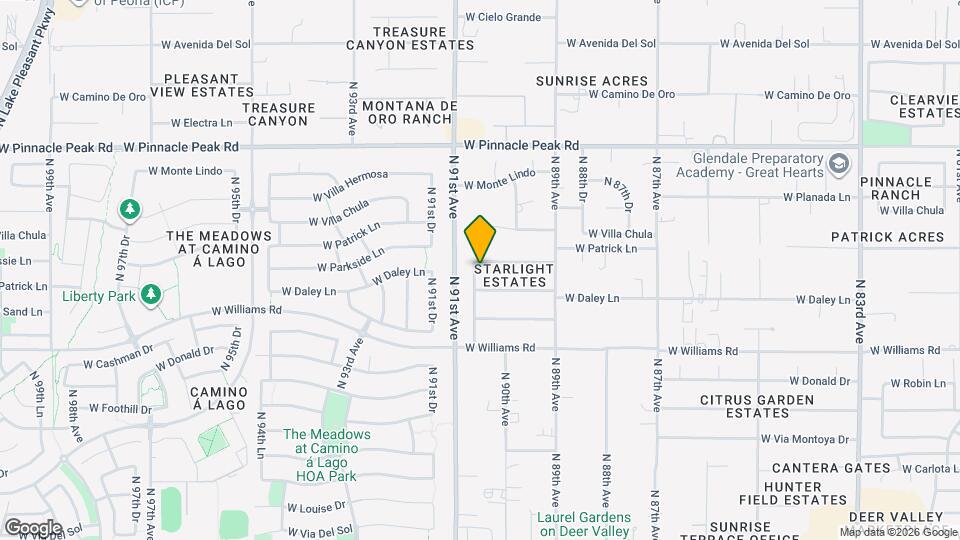 9033 W Patrick Ln Map and Location Details
