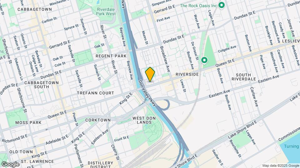 630 Queen St E Map and Location Details