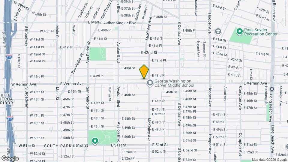 807 E Vernon Ave Map and Location Details