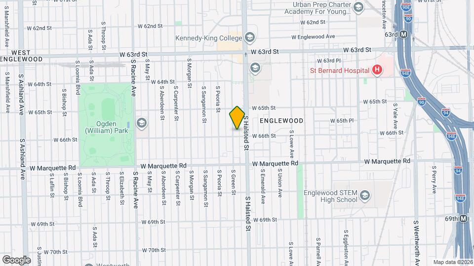 6555 S Green St, Unit 1 Map and Location Details