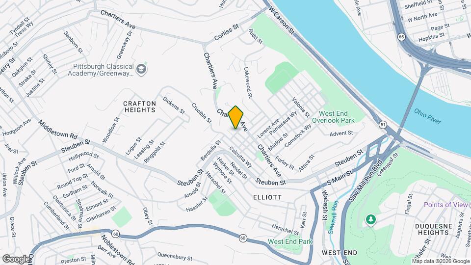 1101 Fredonia St Map and Location Details