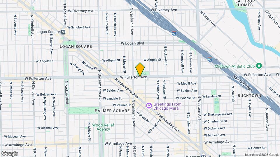 2735 W Fullerton Ave Map and Location Details
