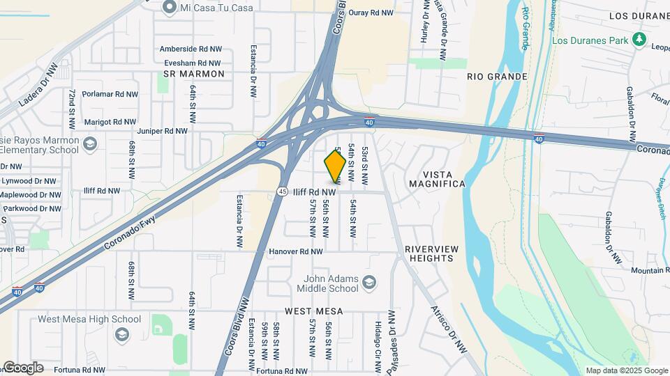 5501 Iliff Rd NW Map and Location Details