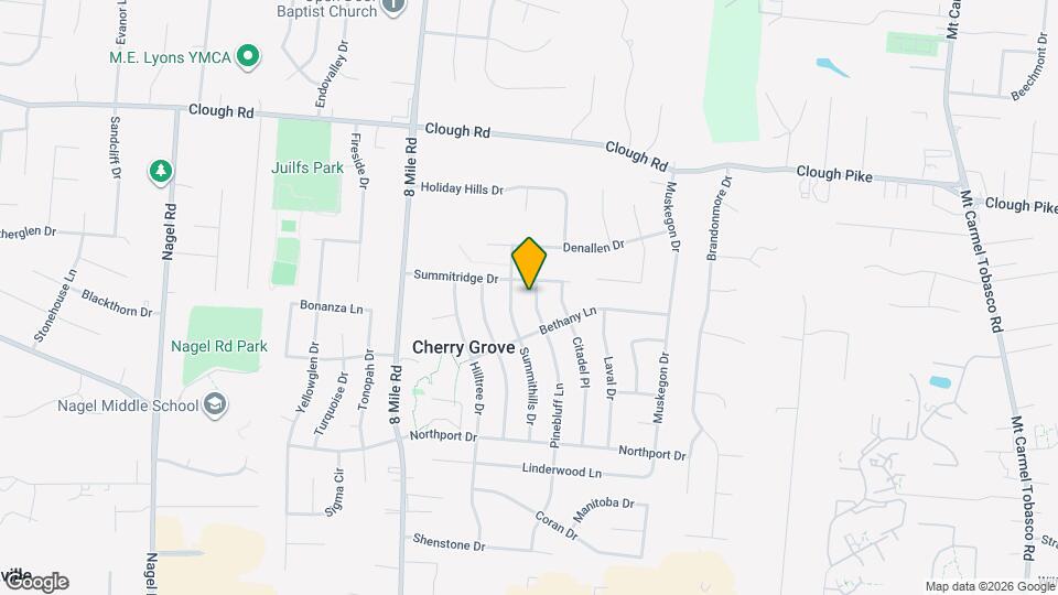 1745 Pinebluff Ln Mapa y Detalles de la Ubicación