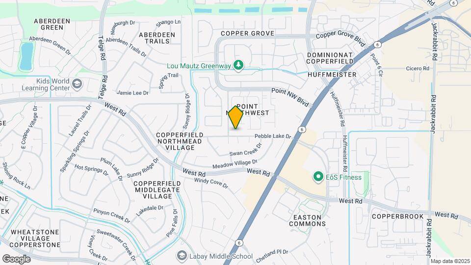 15422 Pebble Lake Dr Map and Location Details