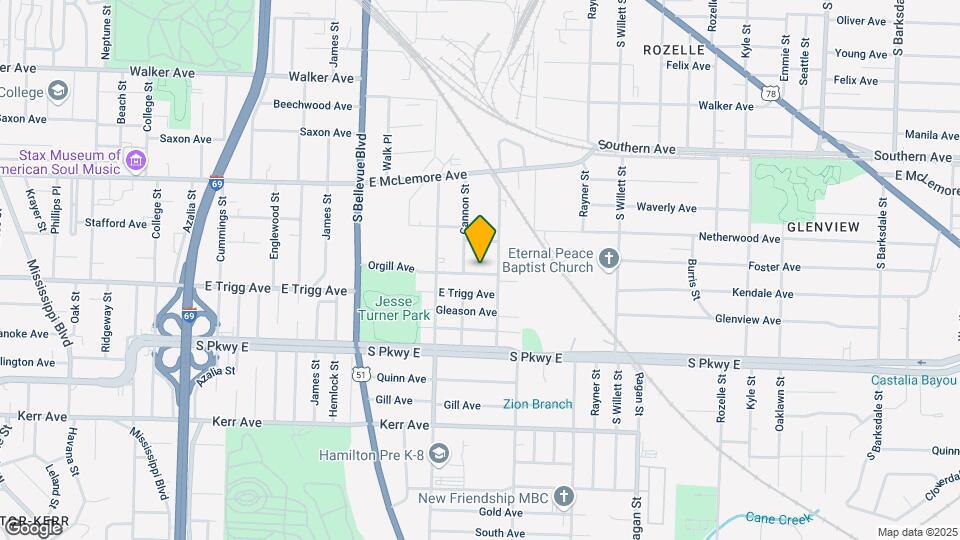 1372 Orgill Ave Map and Location Details