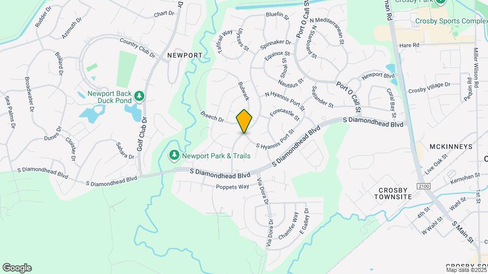 16022 Spinnaker Dr Map and Location Details