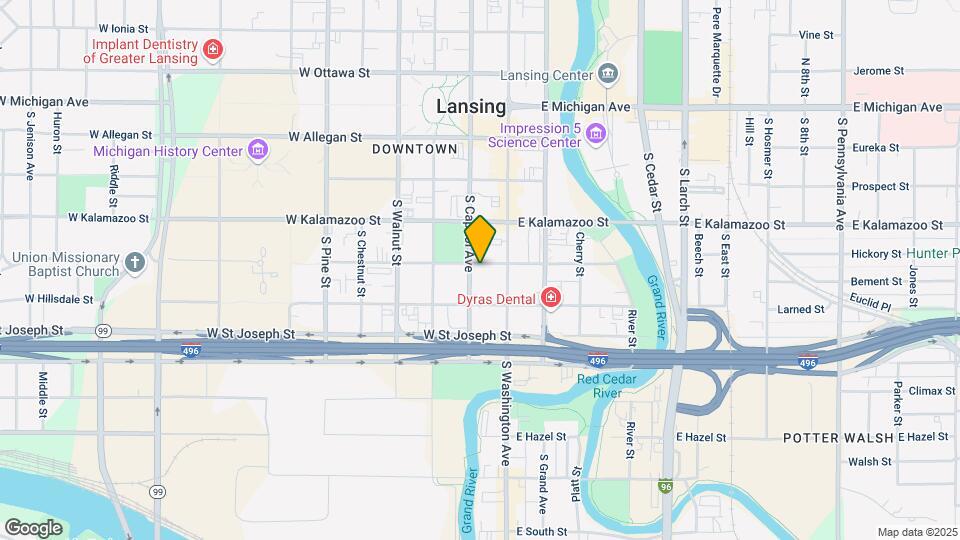 Lansing City View Apartments Map and Location Details