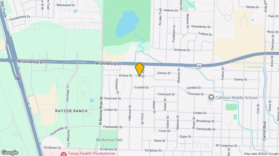 1227 Ector St Map and Location Details