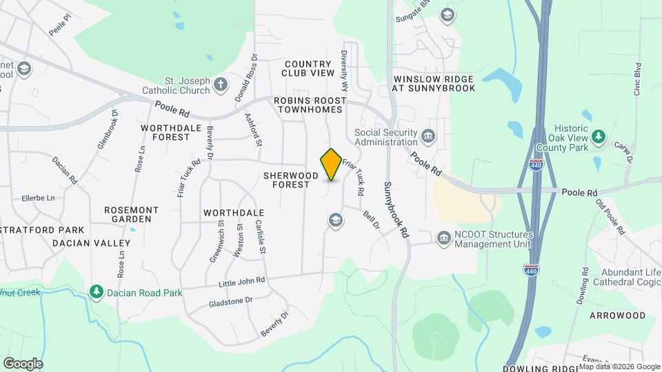 825 Rawls Dr Mapa y Detalles de la Ubicación