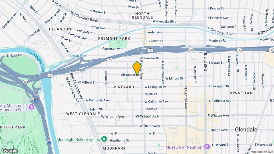 512 Alexander St Map and Location Details