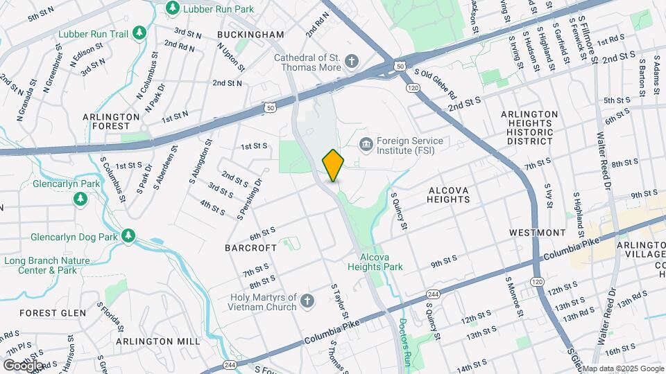 409 S George Mason Dr Map and Location Details