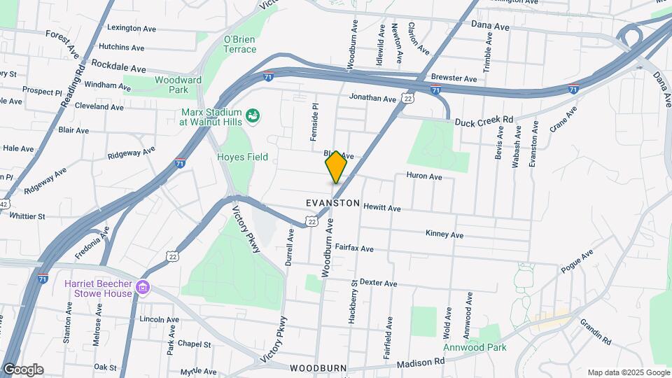 3326 Woodburn Ave Map and Location Details