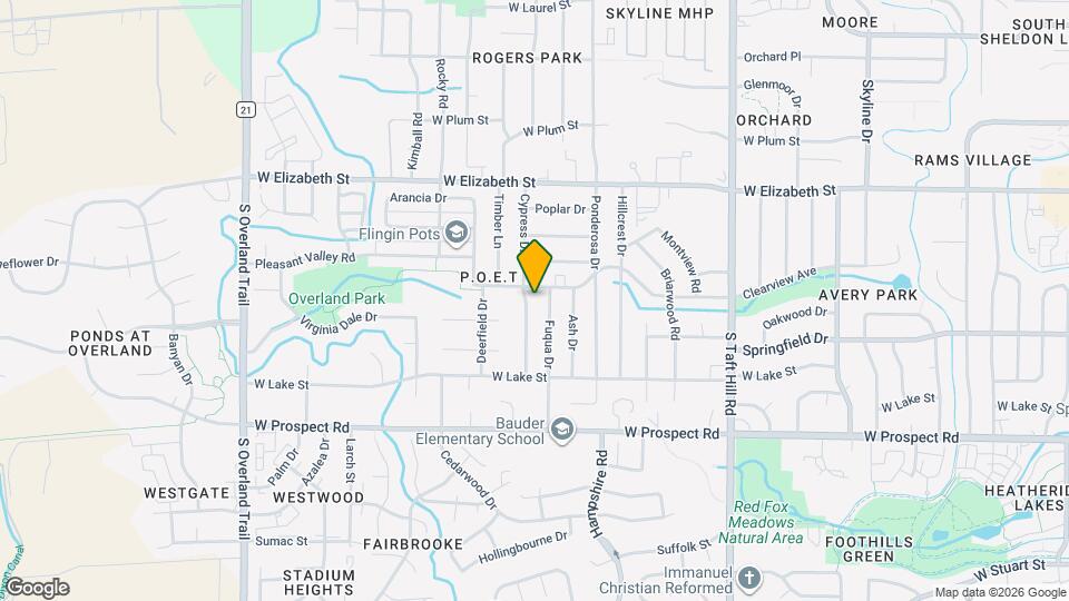 1106 Cypress Dr Map and Location Details