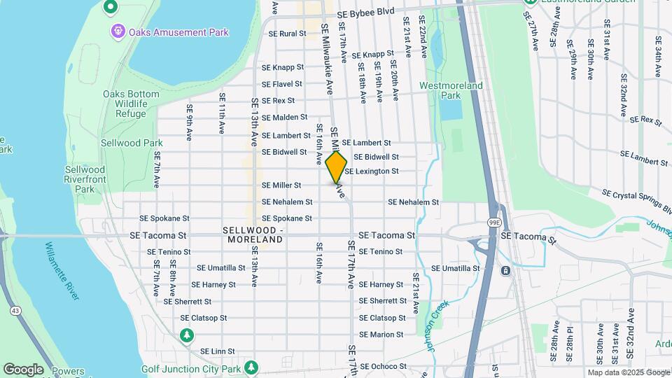 7955 SE Milwaukie Ave Map and Location Details