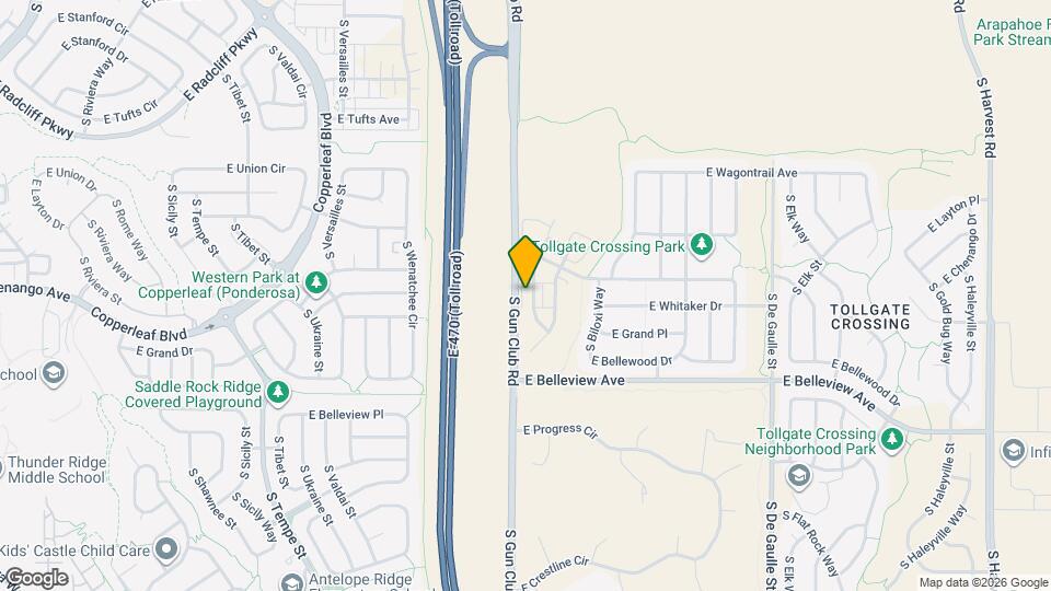 4925 S Algonquian Way Map and Location Details