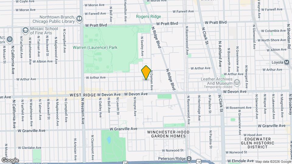 6441 N Seeley Ave Map and Location Details