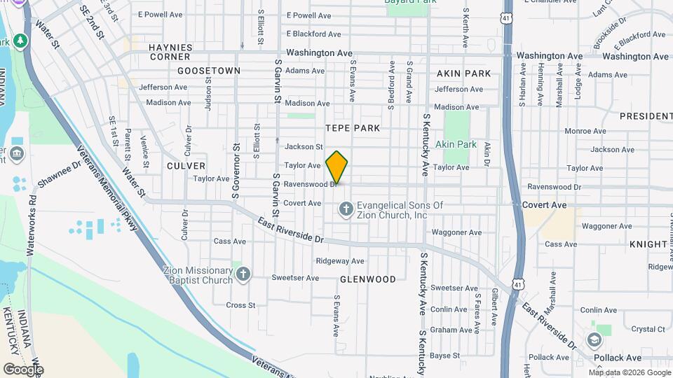 713 Ravenswood Dr Map and Location Details