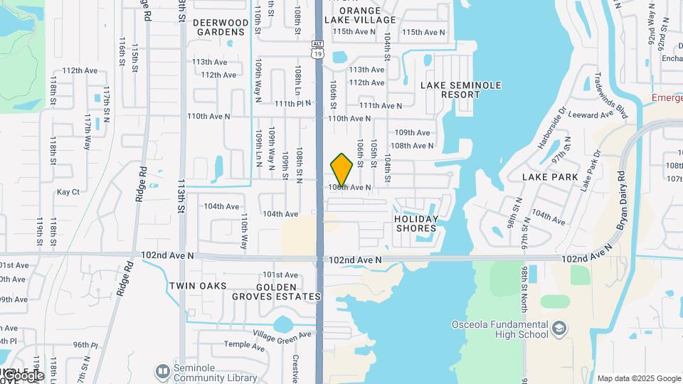 10598 106th Ave N Map and Location Details