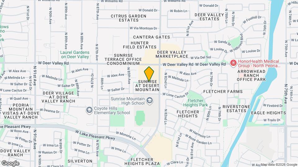8376 W Melinda Ln Mapa y Detalles de la Ubicación