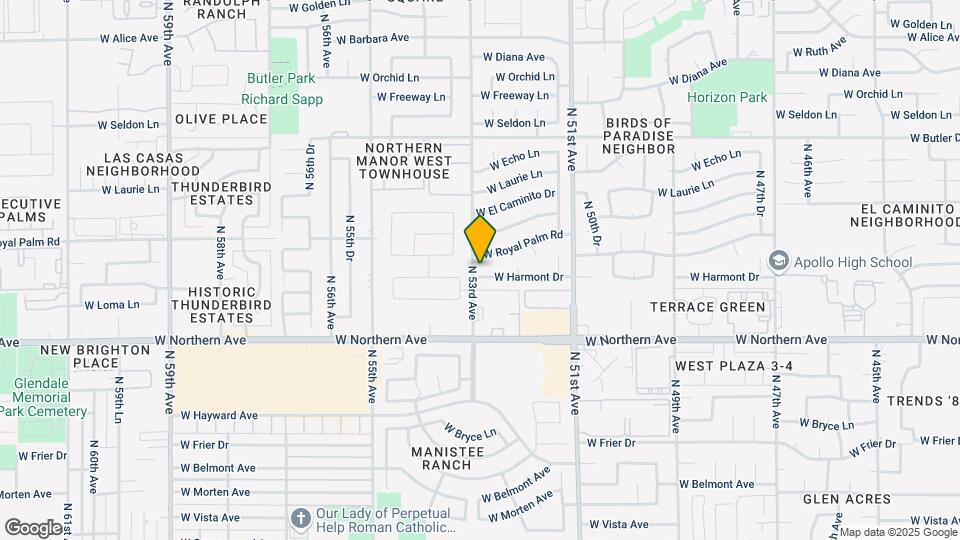 5250 W Harmont Dr Map and Location Details