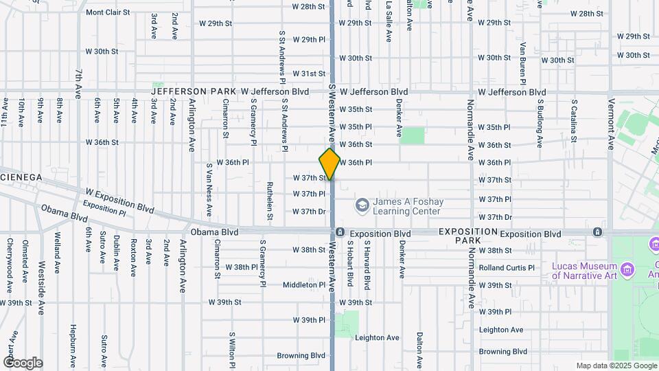 3711 S Western Ave Map and Location Details