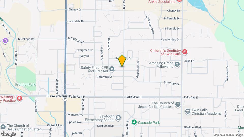 1785 Targhee Dr Map and Location Details
