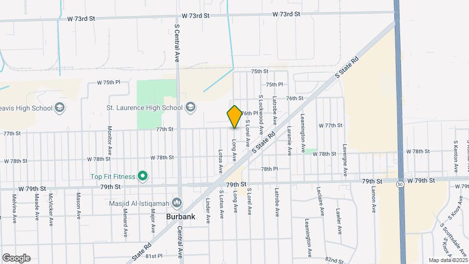 7703 Long Ave Map and Location Details